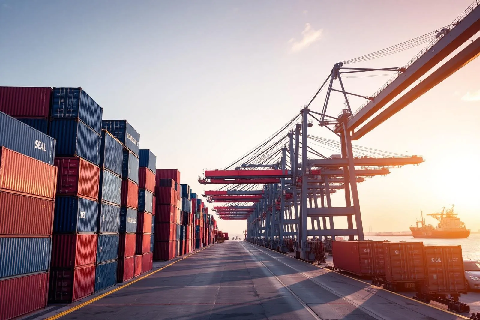 Cargo containers handled for the Kenyan market as part of an import compliance process